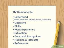 When it comes to getting down to the basics of how to write a curriculum vitae, there are several elements that each candidate must bear in mind. How To Write A Cv Curriculum Vitae With Pictures Wikihow