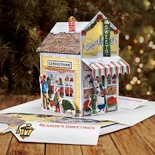 Christmas decoration supplies, can be reused many times. Sweet Shop Pop Up Christmas Card Ornament Graphics3 Inc
