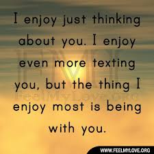 Thinking of you always makes my day. just wanted to send some happy thoughts your way today. i just came across an old photo of us, and it got me thinking about how much fun we always have together… hey, i know it's been a while, but i want you to know you've been in my thoughts. More At Www Feelmylove Org Thinking Of You Quotes Special Love Quotes Just Thinking About You