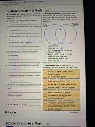 This lesson plan is part of the judicial branch series by icivics, inc. Judicial Branch In A Flash Activities Fillable Feb Chegg Com