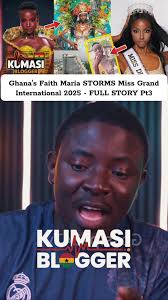 Ghana's Faith Maria STORMS Miss Grand International 2025