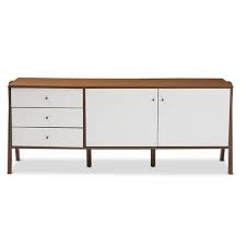Modern Rustic Interiors Adelia Buffet Table Sideboard Storage Cabinet Sideboard Storage Walnut Wood Sideboard