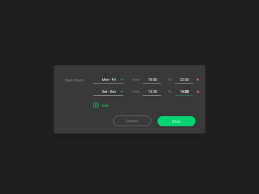 Open Hours Module Web Design Inspiration Hours App Pop Up