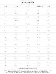 32 Rational Shoe Brand Size Comparison Chart