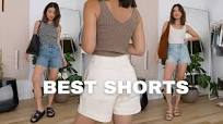 BEST SHORTS FOR SUMMER | My favorite denim shorts, tailored shorts, linen  shorts, and more!