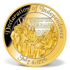 Declaration Of Independence Commemorative Gold Coin Solid Gold Gold Americ Declaration Of Independence Commemorat Gold Coins Gold Coins For Sale Coins