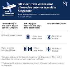 This pass is issued to an individual allowing them to stay in the country as much as the work pass holder still works and lives there. Coronavirus All Short Term Visitors Barred From Entering Or Transiting In Singapore From Monday 11 59pm Health News Top Stories The Straits Times