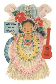 Aloha From Hawaii Doll With Ukulele Photo Allposters Com Vintage Hawaii Hawaii Art Vintage Greeting Cards