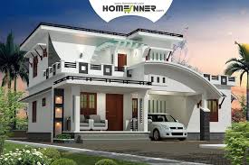 Modern Black And White Style Contemporary Villa Design In 2232 Sqft Architectural House Plans Indian House Plans Modern House Floor Plans