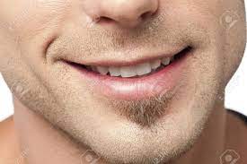 Close Up Image Of Male Lips With A Smile Against White Background Lips Mouth Photography Human Reference