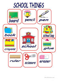 Your little one will blend letter sounds together to read simple cvc words! School Things Worksheet Free Esl Printable Worksheets Made By Teachers Kindergarten Worksheets School Worksheets School Things Worksheet