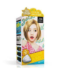Amore Pacific Mise En Scene Hello Bubble Foam Color No Damaged Hair Self Hair Dye 2015 New Girls Day Version 10g Vanilla G Scene Hair Colors Scene Bubbles