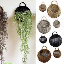 Check spelling or type a new query. Wicker Rattan Flower Basket Green Vine Pot Planter Hanging Vase Container Wall Plant Basket Garden Buy At A Low Prices On Joom E Commerce Platform
