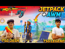 Garena free fire has more than 450 million registered users which makes it one of the most popular mobile battle royale games. Free Fire Awm Jetpack In Crazy Mode With Tsg Legend Unbelievable Versus Face Cam