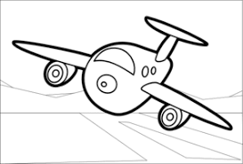 Big Cartoon Plane Outline Clip Art Coloring Pages Kids Coloring Books Animal Coloring Books