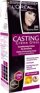 Loreal Paris Casting Creme Gloss Hair Color Small Pack 200 Ebony Black