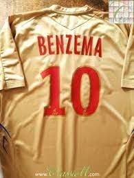 Having become lyon's talisman and having been named by france football for the 2008 ballon d'or award, which was won by. Official Umbro Lyon Away Football Shirt From The 2007 2008 Season Complete With Benzema 10 On The Back Of The Shirt In Ligue 1 Lettering Futbol Thing 1