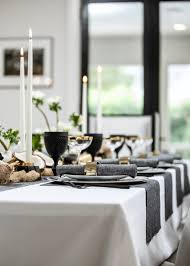 If you want to enjoy meals outside, invest in a good patio dining set complete with a dining table and comfortable dining chairs. A Black White Table For New Year S Eve Table Dine By Deborah Shearer