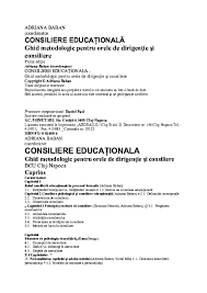 Planificarea in situatii de criza organizationala este fundamentul in gestionarea crizei si controlul impactului acesteia asupra companiei. Pdf Consiliere Educationala Murgu Marius Academia Edu