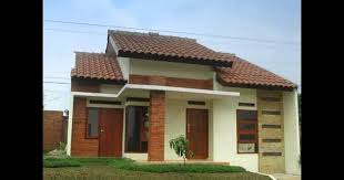 Gambar rumah tampak dari depan dengan sedikit. Warna Cat Rumah Di Kampung Desain Rumah Cute766
