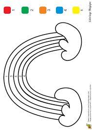 coloriage magique maternelle arc en ciel a imprimer sur hugolescargot com coloriages magiques pour enfants cerfs-volants