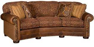 King Hickory Conversation Sofa Leather Sofa Living Room Rustic Living Room Furniture