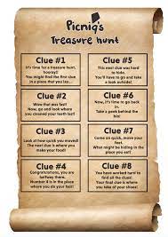 Printable easter treasure hunt clues. Treasure Hunt Clues Printable Picniq Blog