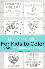 Thinking Of You Cards To Color My Pear Tree Home In 2020 Printable Coloring Cards Free Kids Coloring Pages Free Printable Coloring Pages