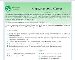 Aci Motors Limited Position Business Development Officer Jobs Circular 2017 Vacancy Job Circular Business Development Development