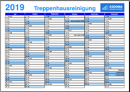 Download simple project plan templates in excel, word and pdf formats. Kalender Treppenhausreinigung Asdoma Service