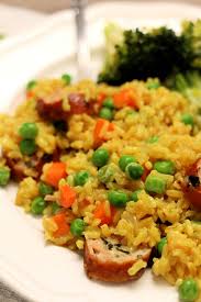 Instant Pot Brown Rice Pilaf With Chicken Sausage 365 Days Of Slow Cooking And Pressure Cooking Recipe Chicken Sausage Recipes Smoked Sausage Recipes Chicken Sausage