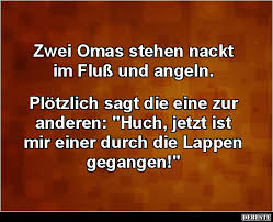 Zwei Omas Stehen Nackt Im Fluß Und Angeln Lustige Bilder