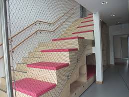 High impact glass rails, allowing you to comply with the requirements of the building code. Stair Railing Made Of Stainless Steel Rope And Mesh