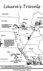 Poster Laura S Travel Map Laura Ingalls Wilder Historic Home Museum Laura Ingalls Laura Ingalls Wilder Little House