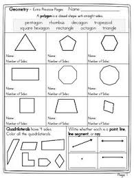 Name The Polygon And Decompose Shapes Math Geometry 3rd Grade Math Second Grade Math