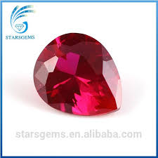 Pure Clarity Synthetic Red Corundum Wuzhou Factory Hot Sale Lab Created Ruby Beads Pure Products Ruby Beads Corundum