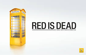 Renault F1 Red Is Dead English Phone Box Ads Creative Renault Print Advertising