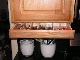 Dual slide 2 tier under sink pull out drawer attach to the bottom of kitchen and bathroom cabinets to quickly bring the back of the cabinet in reach. Silverware Drawer Under Cabinet Storage And Flatware Organizer Under Cabinet Storage Silverware Storage Under Cabinet Drawers