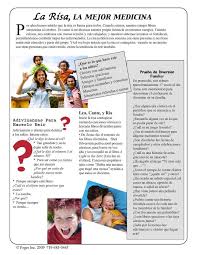 La Risa Es Sana Spanish Reading Activities Spanish Teaching Resources Teaching Spanish