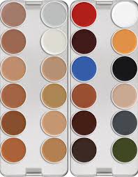 Supracolor Palette 24 Colors Kryolan Professional Make Up