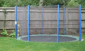safe and cool: a sunken trampoline for kids