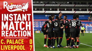Catch the latest crystal palace and liverpool news and find up to date football standings, results, top scorers and previous winners. Crystal Palace 0 7 Liverpool Instant Match Reaction Youtube