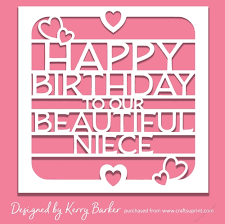 ↪ all pics with congratulations to child — 100% free. Happy Birthday To Our Beautiful Niece Svg Papercutting Card Front Cup989622 19582 Craftsuprint