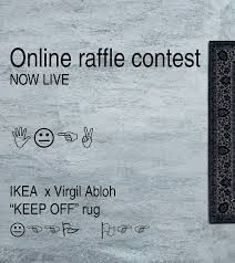 Scandinavian Concept Store Yme Is Holding An Online Raffle For Virgil Abloh S Keep Off Ikea Rug You Can Enter The Contest Here Ikea Rug Concept Store Ikea