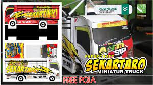 Cari produk miniatur lainnya di tokopedia. Free Pola Cdr File Truck Sekartaro Papercraft Coreldraw Vector Youtube