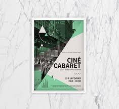 The classic poster is still inspiring artists—tyler perry's temptation: Classic Cine Cabaret Movie Poster Example Venngage Poster Examples