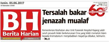 Puspanita kebangsaan, biro kesihatan dan sukan, biro pendidikan dan pembangunan keluarga, biro kebajikan, biro pesara; Lagi Kes Tersalah Bakar Jenazah Isu Semasa Semasa Forum Cari Infonet