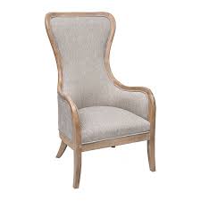 Light Gray High Back Wood Frame Accent Chair Kirklands Accent Chairs Chair Grey Wingback Chair