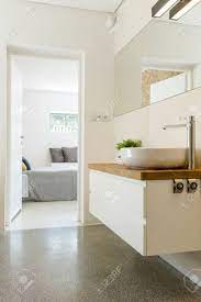Check spelling or type a new query. View From Elegant Bathroom With Sink And Mirror On Master Bedroom Stock Photo Picture And Royalty Free Image Image 89753623