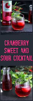 Cranberry Sweet And Sour Cocktail A Combo Of Smirnoff Sourced Cranberry Apple Vodka Bitters Cranberry Syrup And Cl Sour Cocktail Apple Vodka Apple Cranberry